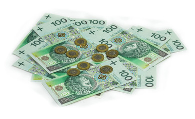 Polskie pieniądze - monety i banknoty 100zł