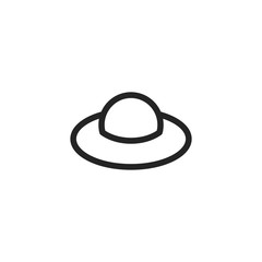 Hat vector icon, fashion symbol. Modern, simple flat vector illustration for web site or mobile app