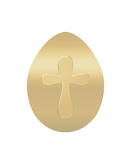 golden egg with a cross