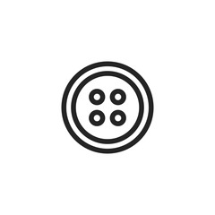 Clothes button vector icon, symbol. Modern, simple flat vector illustration for web site or mobile app