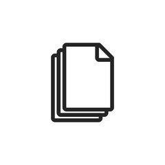 Documents vector icon, files symbol. Modern, simple flat vector illustration for web site or mobile app