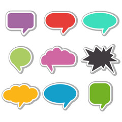 Vector speach bubbles collection