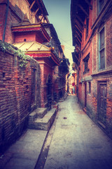 Fototapeta na wymiar streets of Kathmandu