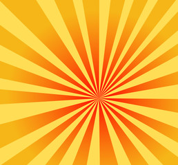 An abstract design of an orange radial background