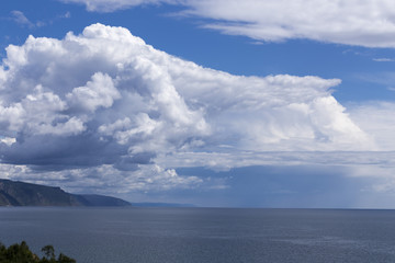 Siberian clouds over the Baikal lake