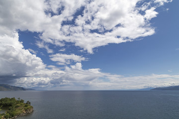 Both shores of the Baikal lake