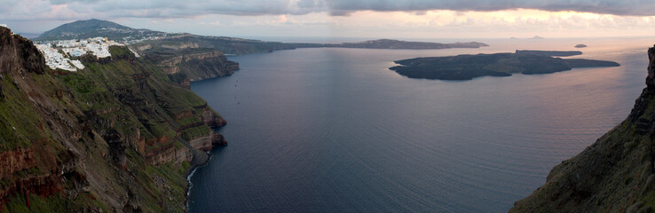 Santorini crater, Greece