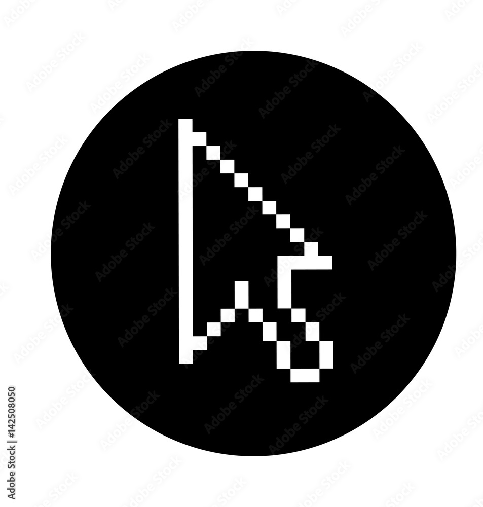Poster arrow mouse pointer icon vector illustration design