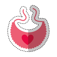 baby bib cute icon vector illustration design