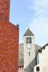 Fototapeta premium Saint Maria Assunta church at Bellinzona on Switzerland