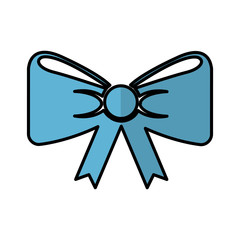 bow with ribbon isolated icon vector illustration design