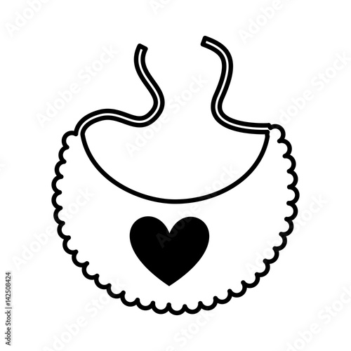 Download "baby bib cute icon vector illustration design" Stock ...