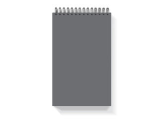 Notebook for your design and logo. Mock up
