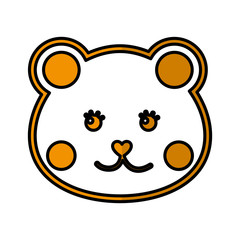 Fototapeta premium bear teddy toy icon vector illustration design