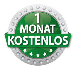Button 1 Monat kostenlos, grün