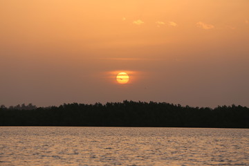 coucher de soleil sunset gambia gambie