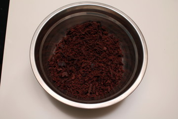 the process of cooking cream, butter