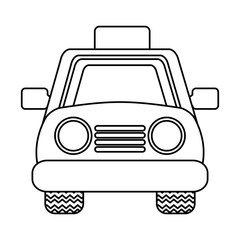 taxi service isolated icon vector illustration design
