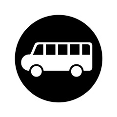 bus vehicle isolated icon vector illustration design