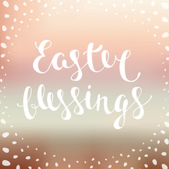 Easter typography design elements for greeting cards, invitation, decoration, prints and posters.