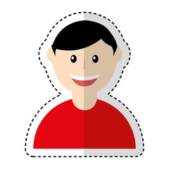 young man avatar character vector illustration design