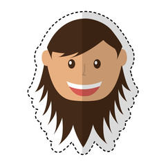 cute woman avatar character vector illustration design