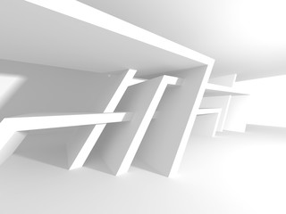 Futuristic White Architecture Design Background