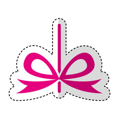 bow with ribbon isolated icon vector illustration design