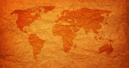 old vintage world map