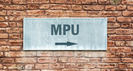 Schild 225 - MPU