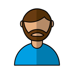 man avatar character icon vector illustration design