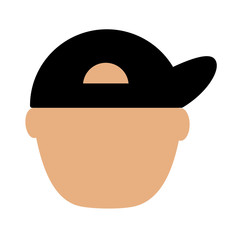 young man avatar character vector illustration design