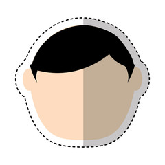 man avatar character icon vector illustration design