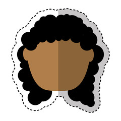 cute woman avatar character vector illustration design