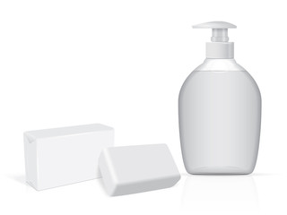 jar with liquid soap for your logo and design