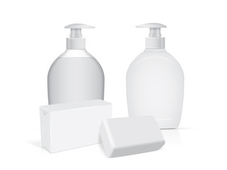 jar with liquid soap for your logo and design