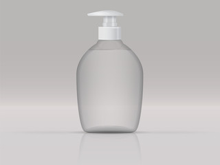 jar with liquid soap for your logo and design
