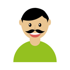 man avatar character icon vector illustration design