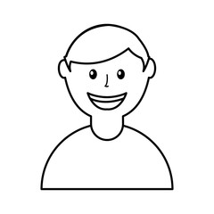 man avatar character icon vector illustration design