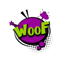 Lettering comic text pop art