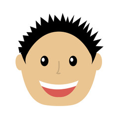 young man avatar character vector illustration design