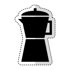kettle silhouette isolated icon vector illustration design