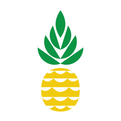 Modern Geometric Pineapple Icon