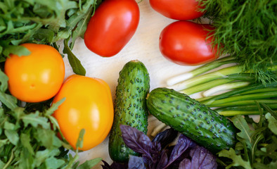 Different vegetables closeup,vegetables background
