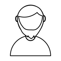 Obraz na płótnie Canvas man avatar character icon vector illustration design