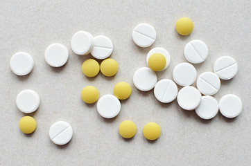 different colored tablets