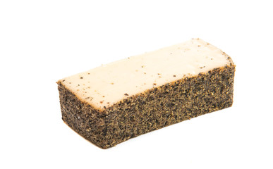 Cheese with spices isolated