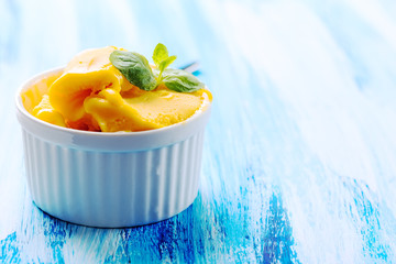 Passion fruit sherbet