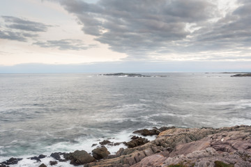 Long exposure on the Atlantic Ocean in Nova Scotia, Canada