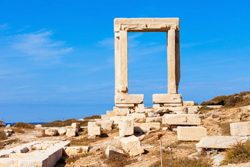 Fototapeta premium Portara Palatia, Naxos island